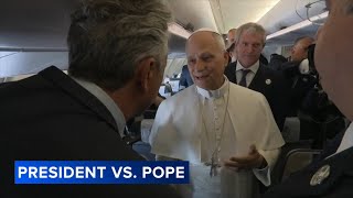Pope Leo XIV says he does not fear Trump, citing Gospel as he pushes back in feud over Iran war
