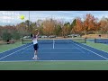 4.5 usta rated vs 5.5 Tennis Match Highlights, John vs Alejandro (12 utr)