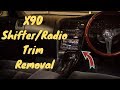 X90 Chaser/Cresta/Mark II Radio & Shifter Trim Removal