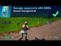 Damage opponents with SMGs Fortnite