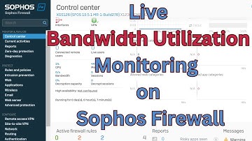 How to Monitor Bandwidth Utilization in Sophos Firewall