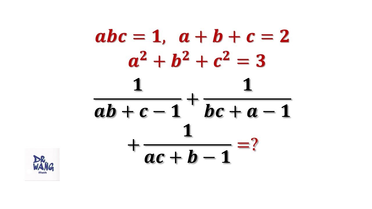Find the Sum of the Three Ratios, Given Three Conditions | Olympiad ...
