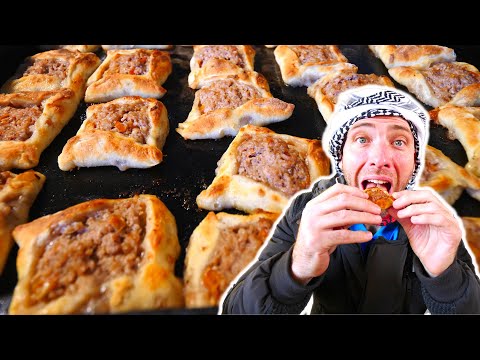 Iconic LEBANESE LAMB PIES in Baalbek - ANCIENT TEMPLE RUINS in Lebanon!!