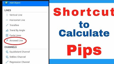 How to Measure PIPs on MetaTrader 4 Using Arrowed Line Tool (MT4 App Tutorial) #pip