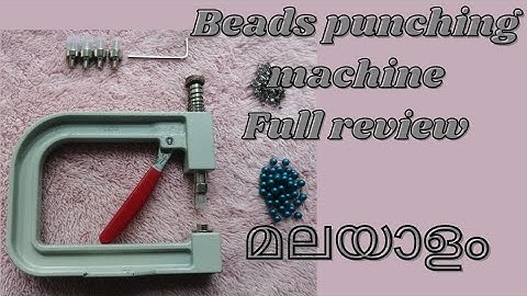 Beads punching machine/pearls setting machine/ malayalam review