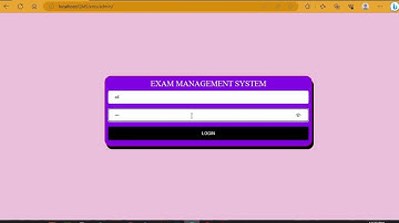 Examination System ES || Online Examination System || PHP || MYSQL|| 2023