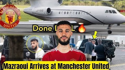 Breaking News🚨: Noussair Mazraoui Touches Down in Manchester for High-Stakes Medical✅️!