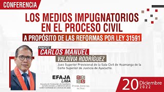 Conferencia: Medios Impugnatorios en el Proceso Civil │ 2022.12.20