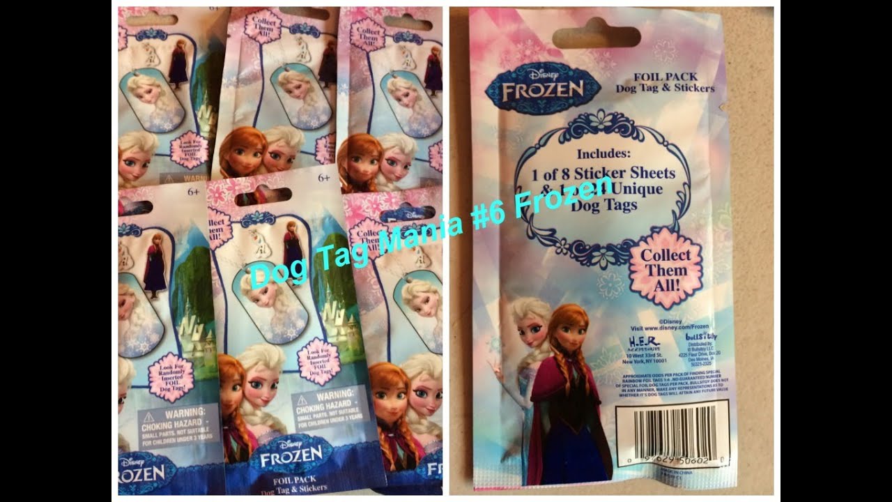 Dog Tag Mania #6 Frozen Dog Tags