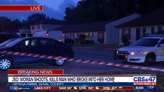 Woman kills man after alleged break-in at Jacksonville apartment complex, police say
