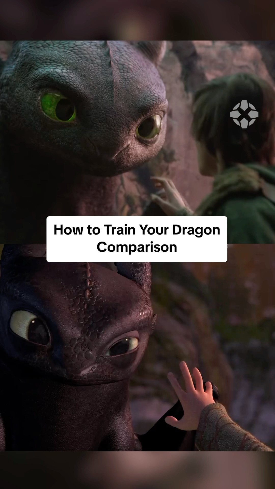Live-action vs Animated Toothless