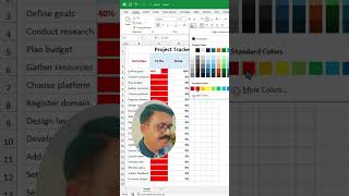 How to Make Your Project Tracker look awesome in Minutes! #excel #exceltips #projectmanagement