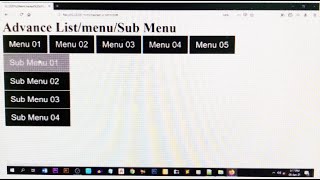 how to make drop down menu in html in bangla tutorial | কিভাবে  html এ menu & submenu তৈরি করতে পারি