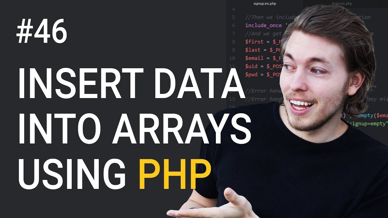 php is array  Update New  46: Insert data into array in PHP - PHP tutorial