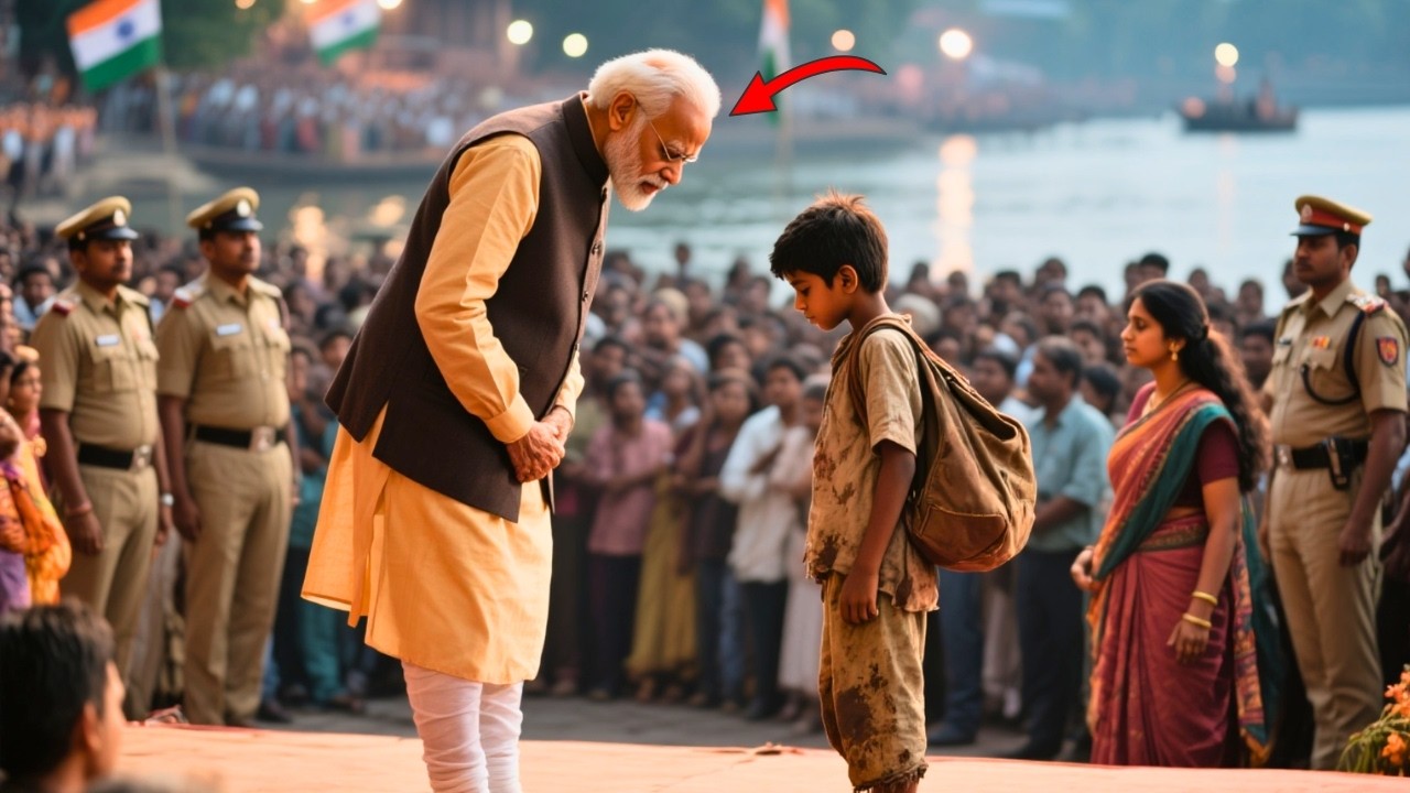 আবর্জনা কুড়ানো শিশুর সামনে মাথা নত করলেন দেশের বড় নেতা—কারণ জানলে অবাক হবেন!