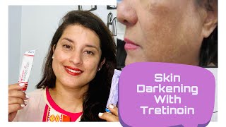 Skin Darkening with  Tretinoin? Get rid of side effects SKIN PURGING, Peeling | Rachna Jintaa