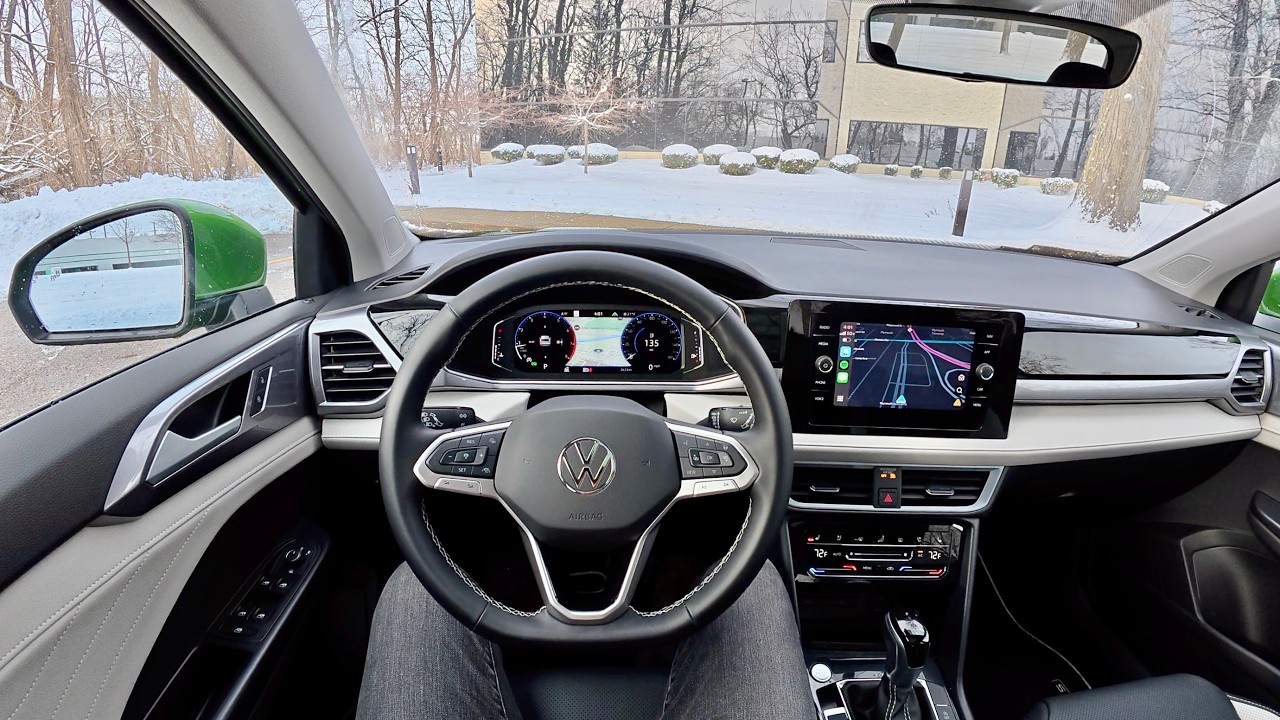 2025 Volkswagen Taos - POV Winter Driving Impressions
