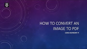 Raspberry Pi Convert image to pdf