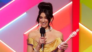video: Brit Awards 2021: Dua Lipa dominates in a ceremony blasting out the return of live music