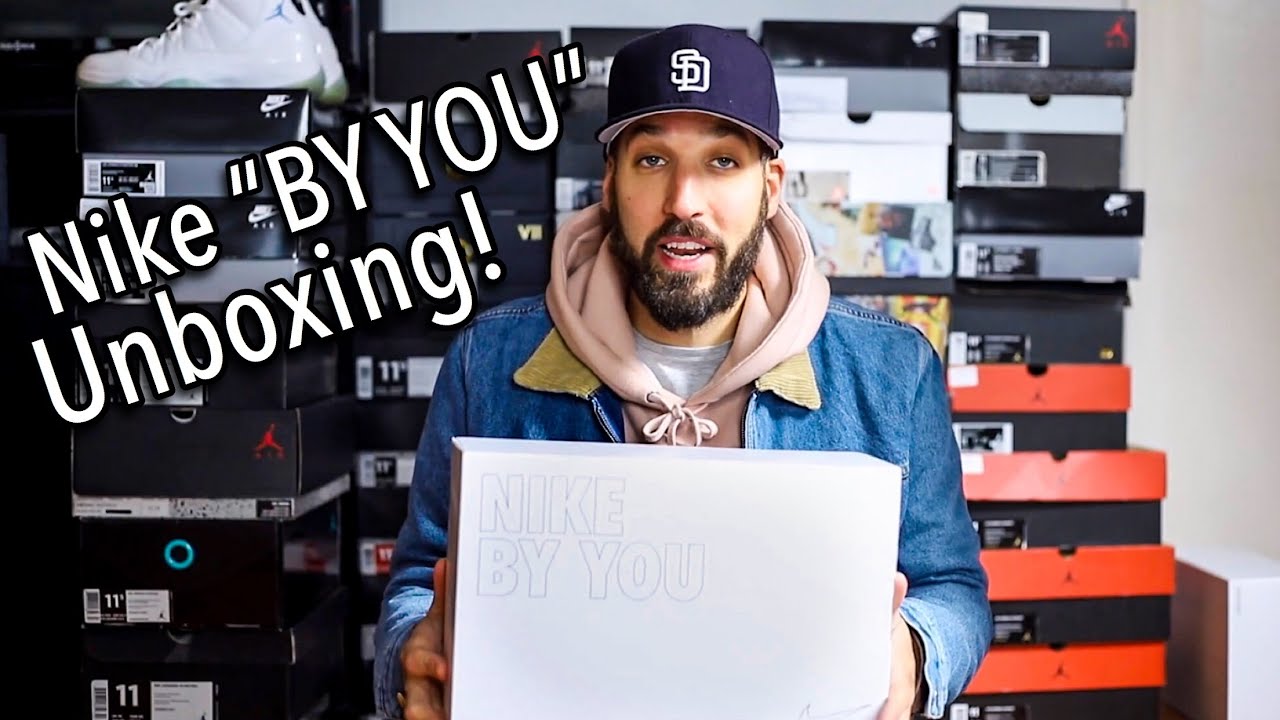 Nike By You Custom Sneaker Unboxing Finally Got Them Kinda Youtube