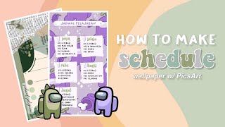 how to make schedule wallpaper | oneiric tutorial