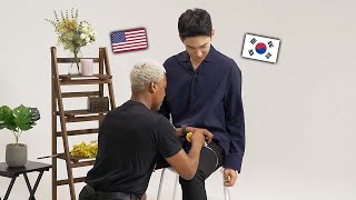 Korean gay measured American gay's BODY SIZE for the First Time!