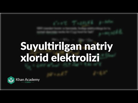 Video: Natriy xlor bilan reaksiyaga kirishib natriy xlorid hosil qilganda Elektronlar nima bilan yo'qoladi?