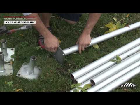 20' x 20' Classic Frame Tent - Installation Procedure