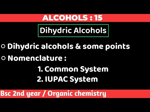 Video: Ce este alcanolul dihidric?