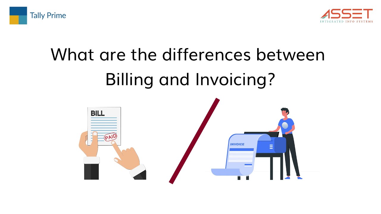 What are the differences between billing and invoicing for TallyPrime
