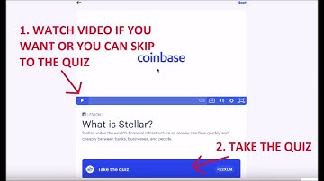 Free XLM Stellar Lumens from Coinbase ANSWERS TO QUIZES!!