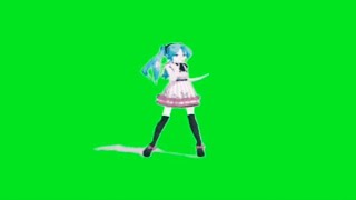 green screen anime dance (link download)