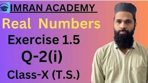 Real Numbers, Exercise 1.5, Q-2(i), class 10, #ssc #green board #education