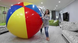 Worlds Largest Beach Ball Family Fun Activities For Kids With Inflatable Toys