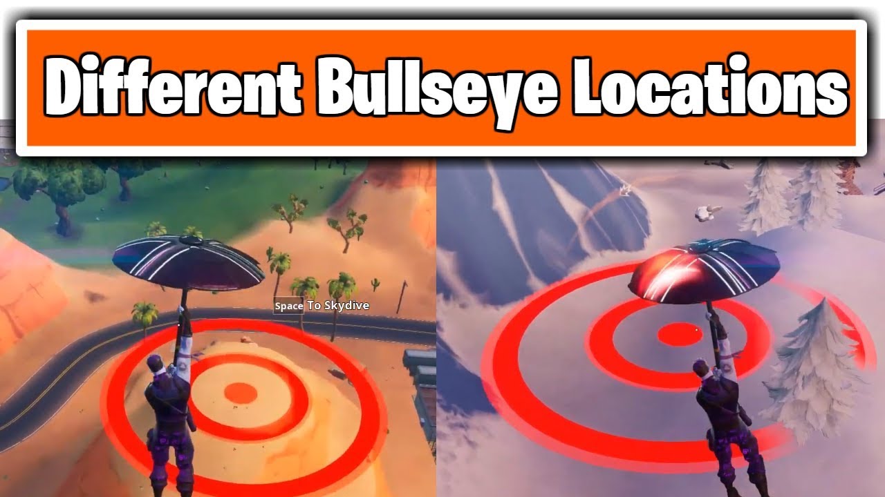Fortnite Land On Different Bullseyes