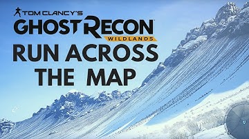 HOW BIG IS THE MAP in Ghost Recon Wildlands? Run Across the Map