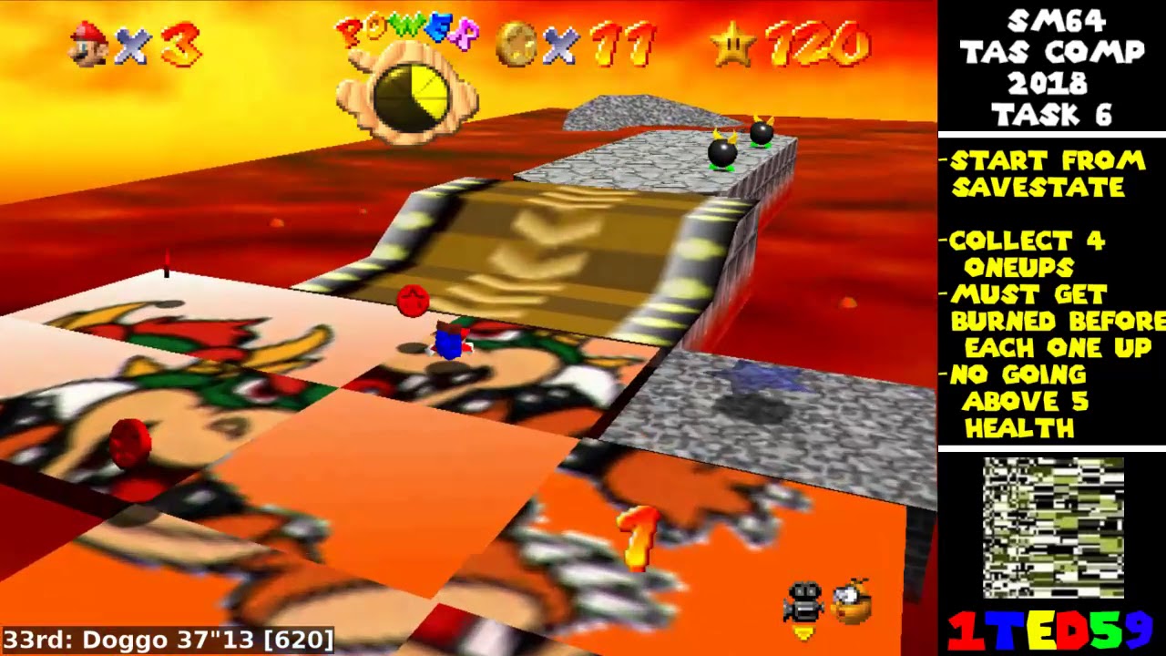 Super Mario 64 TAS Competition 2018 Task 6 Results