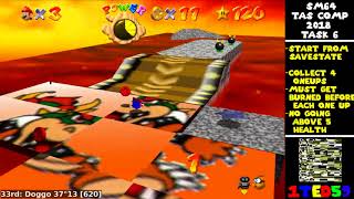 Super Mario 64 TAS Competition 2018 Task 6 Results