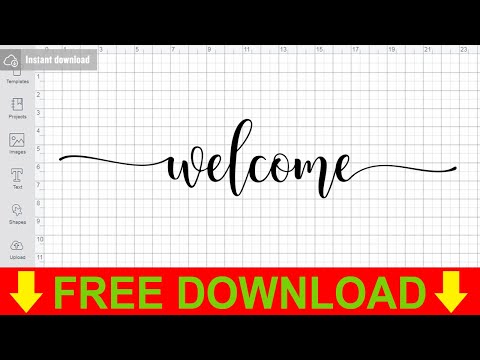 Welcome Svg Free Cut Files for Scan n Cut Instant Download
