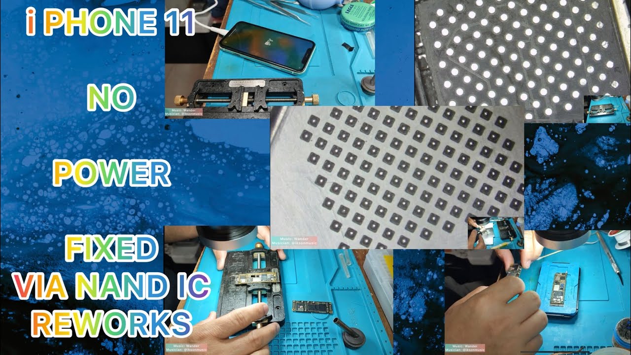 i PHONE 11 NO POWER FIXED VIA LAYERED BOARD REBALLING AND NAND IC ...