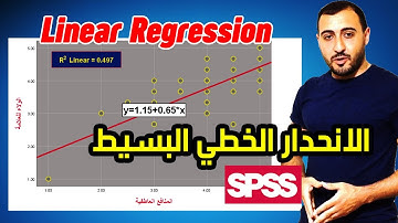 الانحدار الخطي البسيط | linear regression