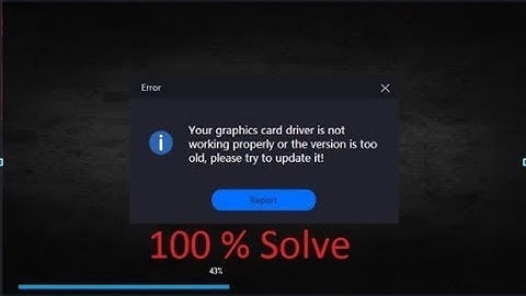 How To Solve Smartgaga Eror "Your Graphics Card Driver Is Not Working Properly" ||Fix Smartgaga eror