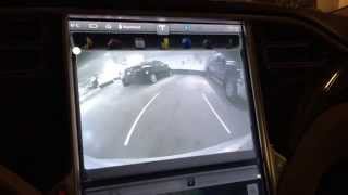 Tesla Reverse Gear White Lines