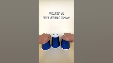 Where is the little green ball? 🟢 #shorts Exercises for intuition developing with INTUITION GAMES