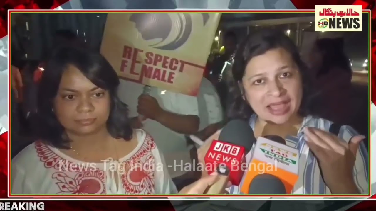 Protest at Kolkata's Ruby area in support of RG Kar Hospital Rape Victim !