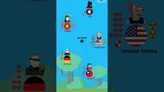 Laos vs USA vs germany vs Taiwan vs Vietnam #countrywar @gamermanofficial #shorts