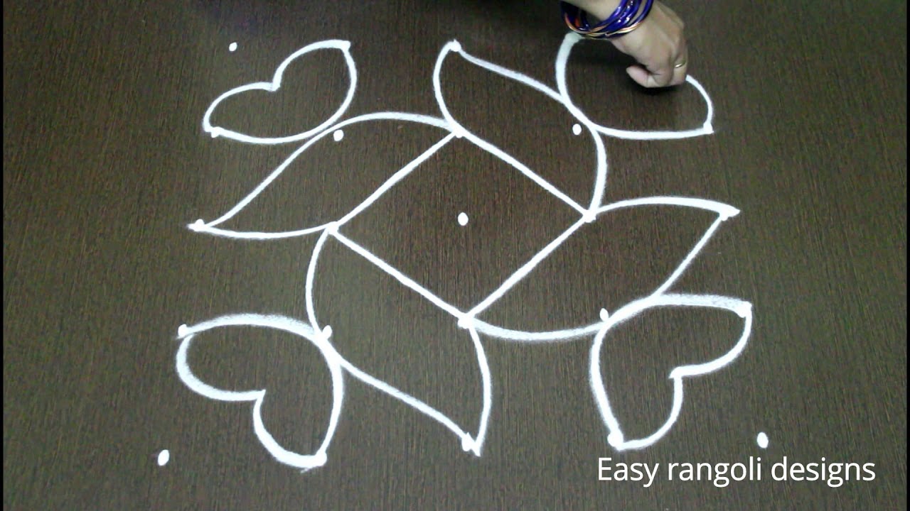 latest simple diwali rangoli designs with dots for beginners ...