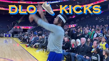 📺 D’Angelo (DLo) Russell 👟 in Way Of Wade, sports never-before-seen PE kicks #WayOfWade