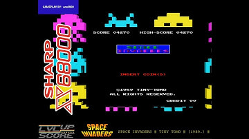 SHARP X68000 # SPACE INVADERS (TINY TOMO , 1989.) # 5.250 PTS. #
