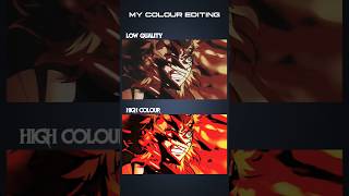 Low Quality To High Colour Edit 😱 #4k #anime #tutorial